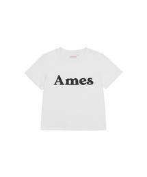 BASIC LOGO DENIM APPLIQUE TEE WHITE (AM2EMUT514A)
