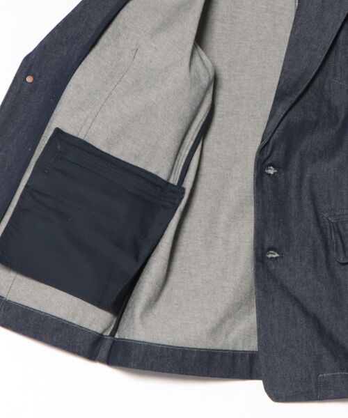 G-STAR（ジースター）の「【UNISEX】Oversized Blazer/オーバーサイズリジッドデニムブレザー（テーラードジャケット・レディース・ダークインディゴブルー・X-SMALL）」の8枚目の写真