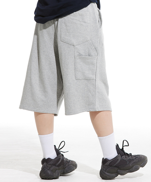 CREAM SODA LAB(クリームソーダラボ)の「LAB カーペンター ルーズフィット トレーニング ショートパンツ グレー(その他パンツ・メンズ・その他・LARGE/MEDIUM/X-LARGE)」の1枚目の写真