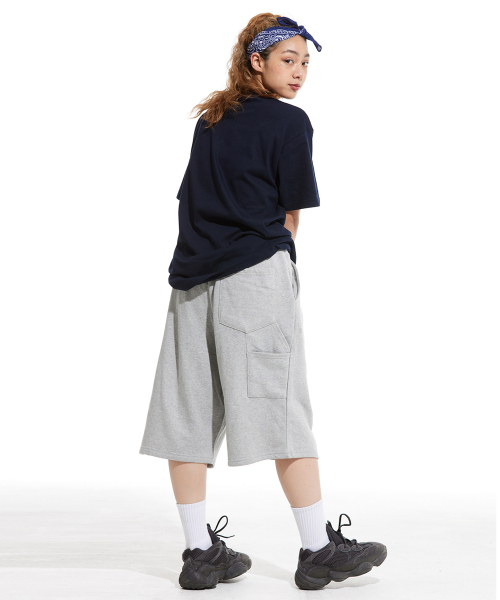 CREAM SODA LAB(クリームソーダラボ)の「LAB カーペンター ルーズフィット トレーニング ショートパンツ グレー(その他パンツ・メンズ・その他・LARGE/MEDIUM/X-LARGE)」の2枚目の写真
