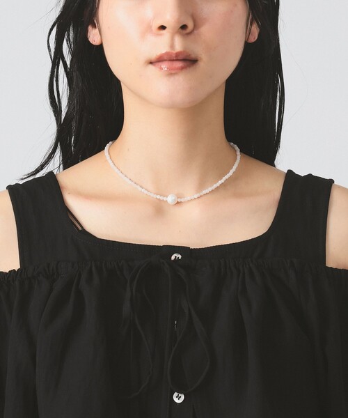 Ray BEAMS（レイビームス）の「ヨーク レイヤー オフショルダー ブラウス（シャツ/ブラウス・レディース・ホワイト/ブラック・ONE SIZE）」の15枚目の写真