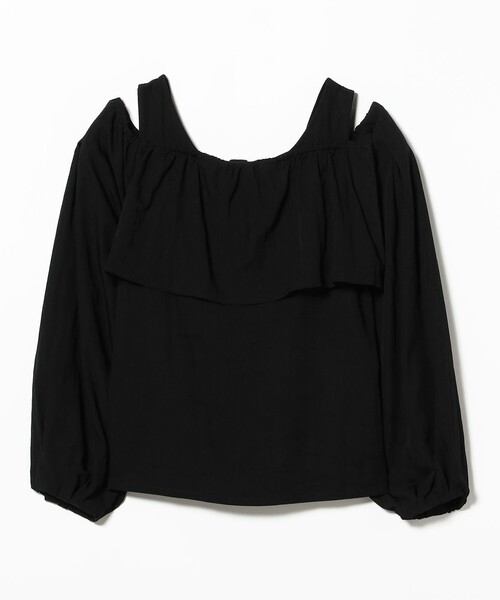 Ray BEAMS（レイビームス）の「ヨーク レイヤー オフショルダー ブラウス（シャツ/ブラウス・レディース・ホワイト/ブラック・ONE SIZE）」の13枚目の写真