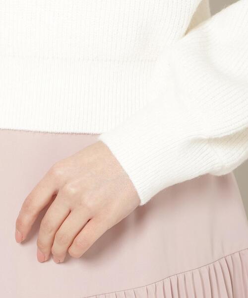 WILLSELECTION（ウィルセレクション）の「レースショルダーオフタートルニット（ニット/セーター・レディース・ブラック/ピンク/オフホワイト・FREE）」の8枚目の写真