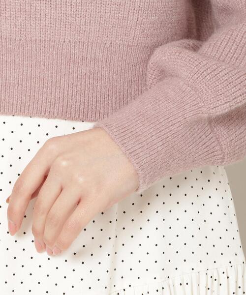 WILLSELECTION（ウィルセレクション）の「レースショルダーオフタートルニット（ニット/セーター・レディース・ブラック/ピンク/オフホワイト・FREE）」の13枚目の写真