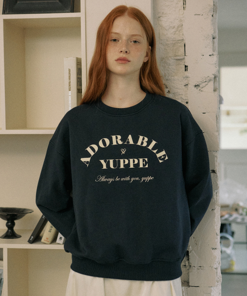 YUPPE(ヨッペ)の「ADORABLE SWEATSHIRT_NAVY(スウェット・レディース・その他・FREE)」の5枚目の写真