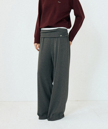 HOWUS（ホワス）の「SHIRRING FOLDING PANTS (CHARCOAL)（スウェットパンツ）」