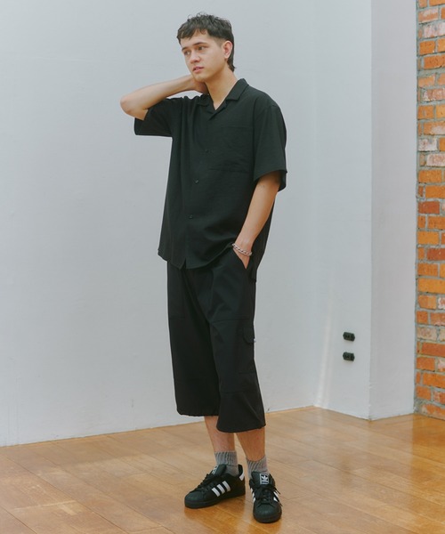 MAISON CLUB(メゾンクラブ)の「【MAISON CLUB】Odd Length Over Cargo Pants KKP/ 七分丈オーバーカーゴパンツ クロップドパンツ(カーゴパンツ・メンズ・ブラック/カーキ/グレー・M/XL/L)」の20枚目の写真