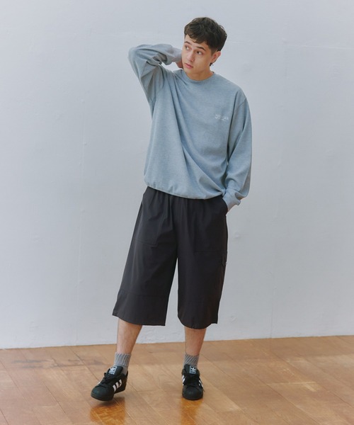 MAISON CLUB(メゾンクラブ)の「【MAISON CLUB】Odd Length Over Cargo Pants KKP/ 七分丈オーバーカーゴパンツ クロップドパンツ(カーゴパンツ・メンズ・ブラック/カーキ/グレー・M/XL/L)」の19枚目の写真