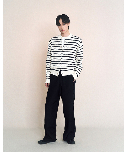 POKER FACE(ポーカーフェイス)の「CABLE STRIPE CARDIGAN IVORY(カーディガン/ボレロ・レディース・その他・48/50)」の6枚目の写真