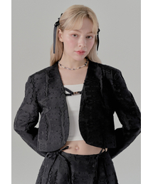 FREEANG（フリアン）の「Jacquard Buckle Jacket - Black（テーラードジャケット）」
