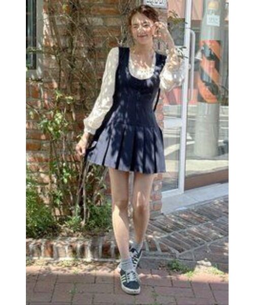 HYBERNAT(ハイバーナット)の「プリーツスカートスリムベストワンピース(ワンピース・レディース・その他・SMALL/MEDIUM/LARGE)」の18枚目の写真