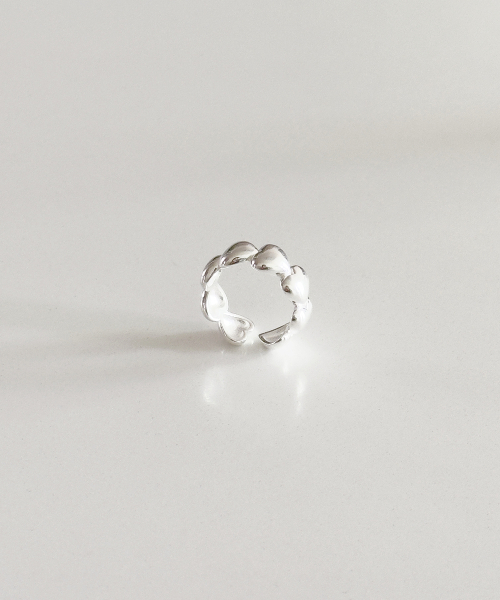 CODE.H（コード エイチ）の「(Silver 925) Heart Bold Open Ring（リング・レディース・その他・FREE）」の4枚目の写真