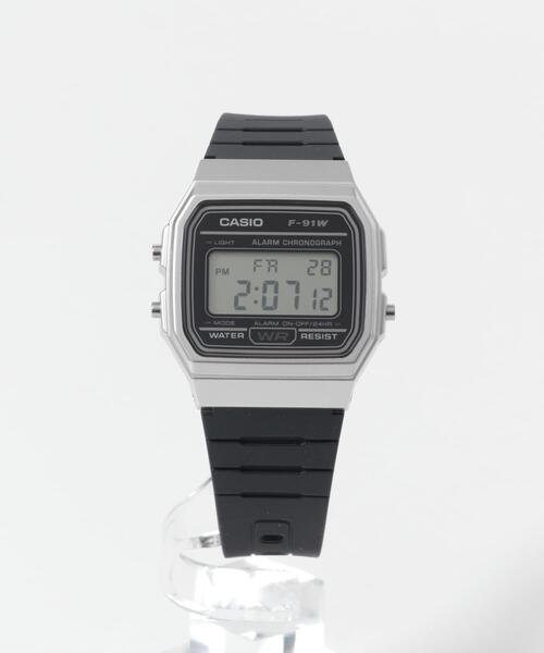 CASIO(カシオ)の「CASIO F-91WM(アナログ腕時計・メンズ・シルバー/グリーン系その他・FREE)」の1枚目の写真