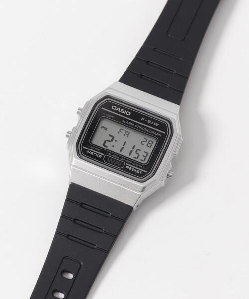 CASIO(カシオ)の「CASIO F-91WM(アナログ腕時計・メンズ・シルバー/グリーン系その他・FREE)」の7枚目の写真