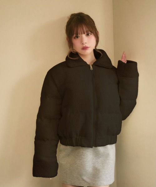 titty&Co. キルティングラメボアダウン セール】キルティングラメボアダウン（ダウンジャケット/コート