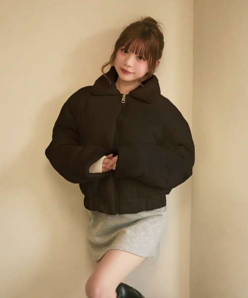 セール】キルティングラメボアダウン（ダウンジャケット/コート