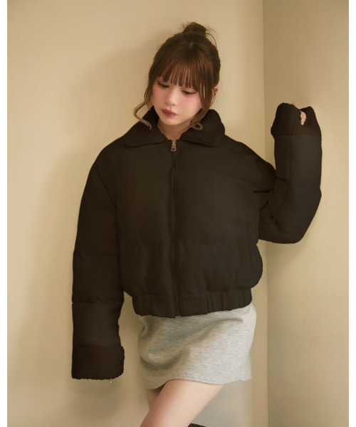 キルティングラメボアダウン（ダウンジャケット/コート）｜TITTY&CO