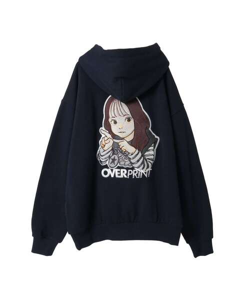over print(オーバープリント)の「【over print】SING GIRL HOODIE(パーカー・レディース・グレー/ネイビー・LARGE/MEDIUM)」の7枚目の写真