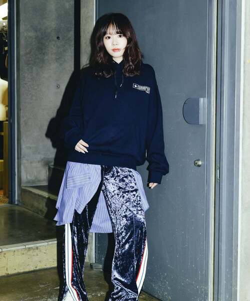 over print(オーバープリント)の「【over print】SING GIRL HOODIE(パーカー・レディース・グレー/ネイビー・LARGE/MEDIUM)」の14枚目の写真