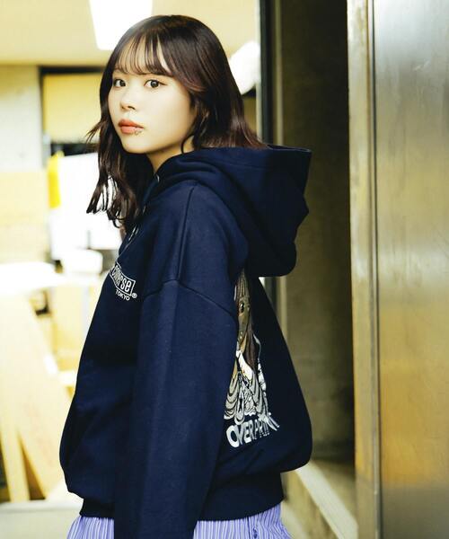 over print(オーバープリント)の「【over print】SING GIRL HOODIE(パーカー・レディース・グレー/ネイビー・LARGE/MEDIUM)」の17枚目の写真