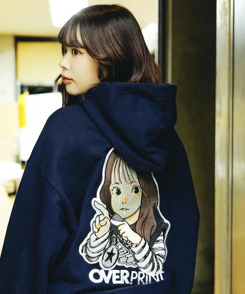 over print(オーバープリント)の「【over print】SING GIRL HOODIE(パーカー・レディース・グレー/ネイビー・LARGE/MEDIUM)」の18枚目の写真