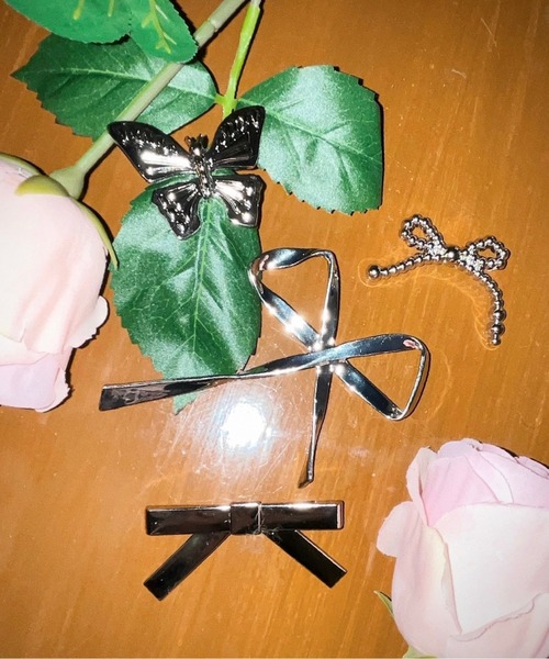 musubore（ムスボレ）の「【 select 】vintage like set ‘‘ribbon’’ / ブローチセット（ブローチ/コサージュ・レディース・シルバー・FREE）」の13枚目の写真