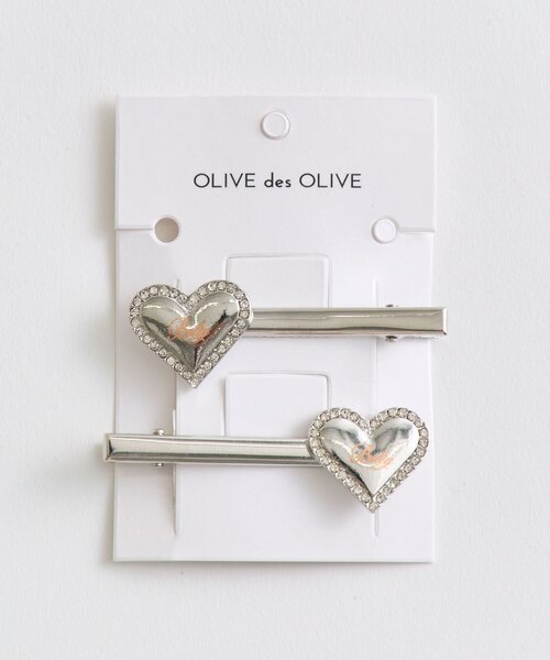 OLIVE des OLIVE（オリーブデオリーブ）の「ロゴハートピン（ネックレス・レディース・シルバー・FREE）」の3枚目の写真
