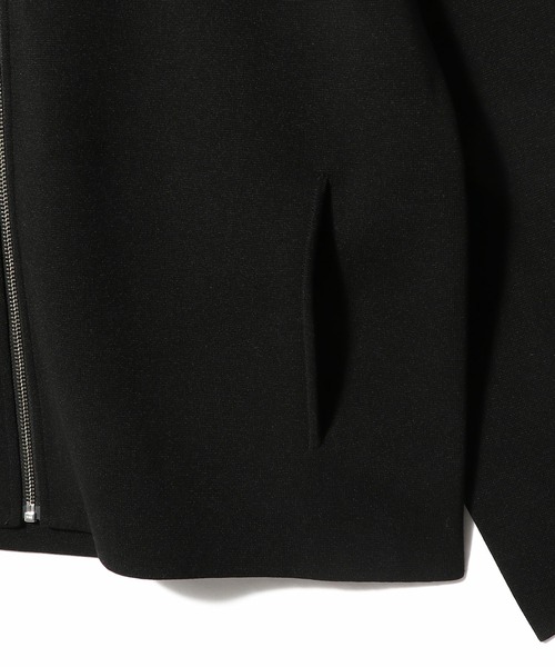 ESTNATION(エストネーション)の「ESTNATION / ミラノリブ シャツブルゾン(ブルゾン・メンズ・オフホワイト/ブラック・MEDIUM/LARGE)」の5枚目の写真