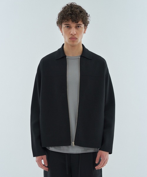ESTNATION(エストネーション)の「ESTNATION / ミラノリブ シャツブルゾン(ブルゾン・メンズ・オフホワイト/ブラック・MEDIUM/LARGE)」の14枚目の写真