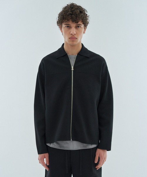 ESTNATION(エストネーション)の「ESTNATION / ミラノリブ シャツブルゾン(ブルゾン・メンズ・オフホワイト/ブラック・MEDIUM/LARGE)」の15枚目の写真