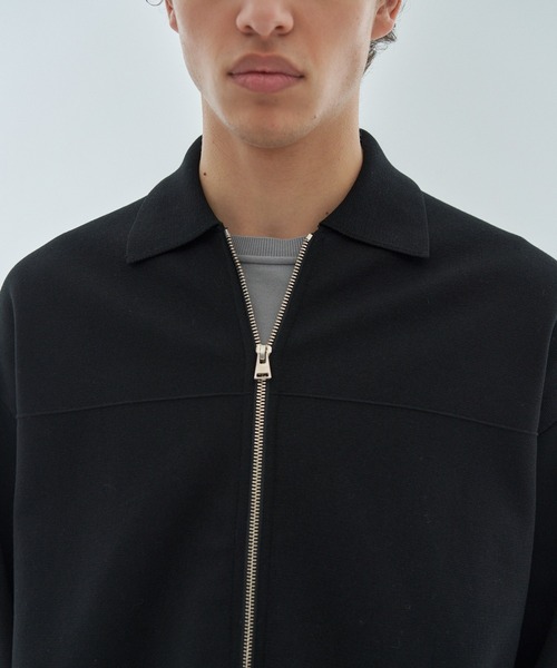 ESTNATION(エストネーション)の「ESTNATION / ミラノリブ シャツブルゾン(ブルゾン・メンズ・オフホワイト/ブラック・MEDIUM/LARGE)」の16枚目の写真