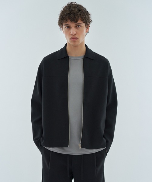 ESTNATION(エストネーション)の「ESTNATION / ミラノリブ シャツブルゾン(ブルゾン・メンズ・オフホワイト/ブラック・MEDIUM/LARGE)」の19枚目の写真