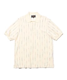 BEAMS PLUS(�r�[���X�v���X)��Knit Polo Kasuri Stripe(�|���V���c)