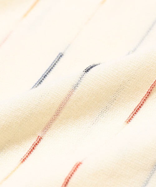 BEAMS PLUS(ビームスプラス)の「Knit Polo Kasuri Stripe(ポロシャツ・メンズ・ホワイト/ロイヤルブルー・MEDIUM/SMALL/X-LARGE/LARGE)」の11枚目の写真