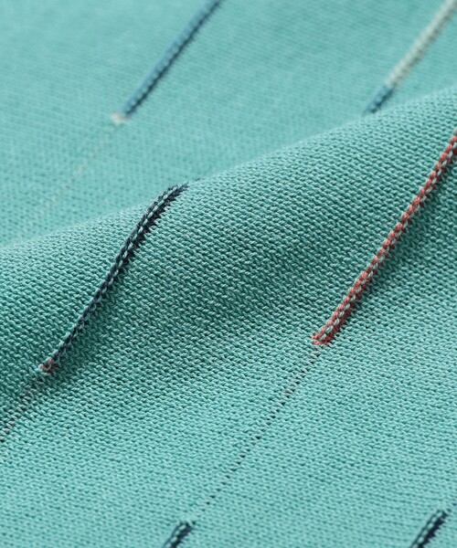 BEAMS PLUS(ビームスプラス)の「Knit Polo Kasuri Stripe(ポロシャツ・メンズ・ホワイト/ロイヤルブルー・MEDIUM/SMALL/X-LARGE/LARGE)」の20枚目の写真