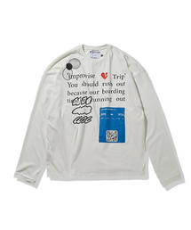 Express Holiday（エクスプレスホリデー）の「トラベルパスロングスリーブ_ホワイト（Tシャツ/カットソー）」