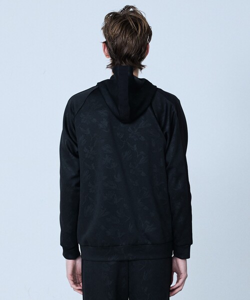 5351 POUR LES HOMMES（ゴーサンゴーイチプールオム）の「【セットアップ対応】リーフ柄　ジップ パーカー（パーカー・メンズ・ブラック/ライトグレー・46/44/50/48）」の6枚目の写真