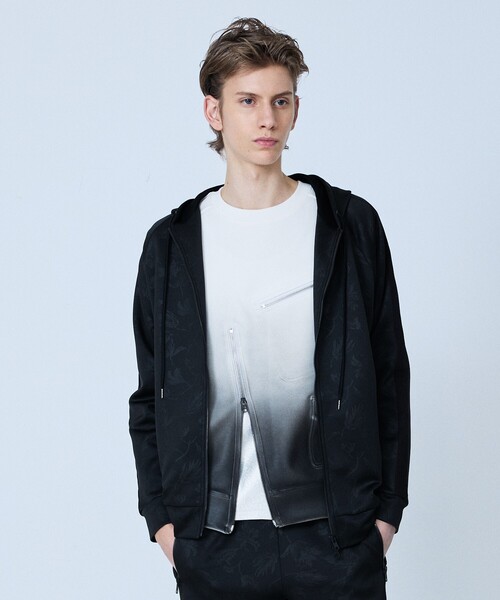 5351 POUR LES HOMMES（ゴーサンゴーイチプールオム）の「【セットアップ対応】リーフ柄　ジップ パーカー（パーカー・メンズ・ブラック/ライトグレー・46/44/50/48）」の13枚目の写真