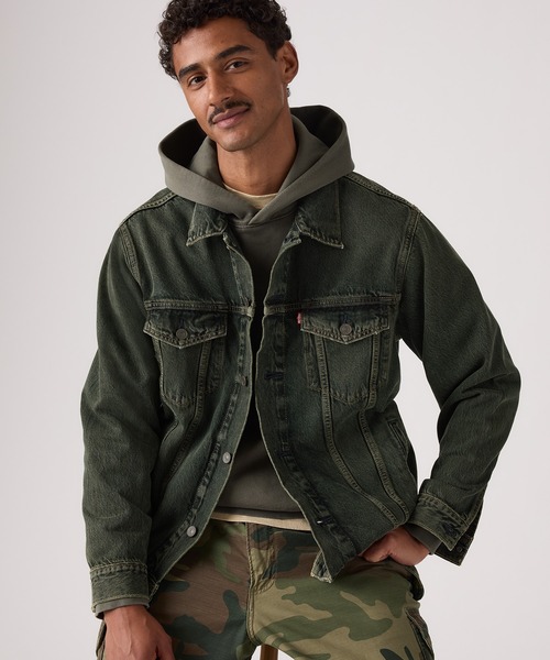 Levi's（リーバイス）の「Levi's/リーバイス TYPEⅢ リラックスフィット トラッカージャケット（デニムジャケット・メンズ・グリーン・XL/L/M/S）」の10枚目の写真