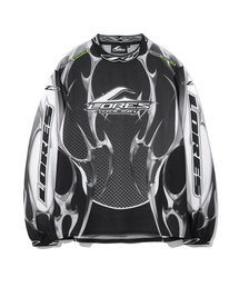 LORES（ロアス）の「Guccimaze Motocross Jersey - Black（Tシャツ/カットソー）」