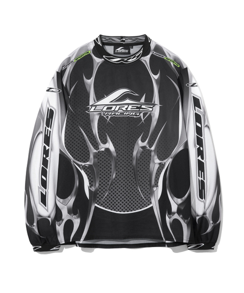 LORES(ロアス)の「Guccimaze Motocross Jersey - Black(Tシャツ/カットソー・レディース・その他・S/M)」の1枚目の写真
