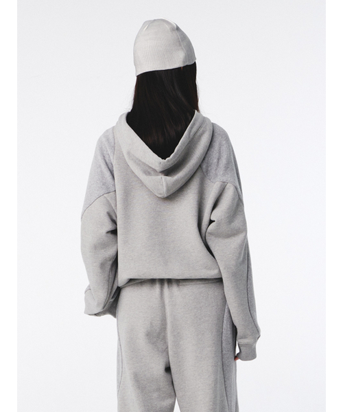 Kijun(キジュン)の「Flow Zip-Up Hoodie Melange Grey(パーカー・レディース・その他・S/M)」の3枚目の写真