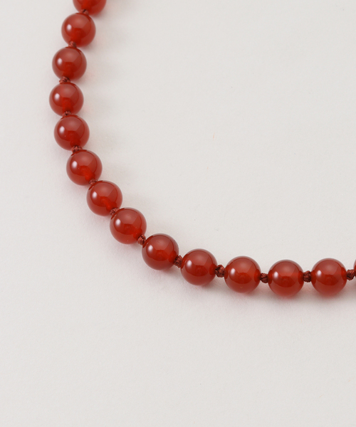 OCUCCI/オクチ STONE 8mm 43cm CHOKER RED AGATE ネックレス 【公式通販】