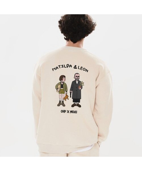 OHP(ワンハンドレッドパーセント)の「OHP x MOAI bアセシンとガール起毛スウェット(スウェット・メンズ・その他・2XL/L/M/XL)」の1枚目の写真