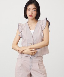 SOMETHING | SOMETHING フリルスリーブビスチェ(その他トップス)