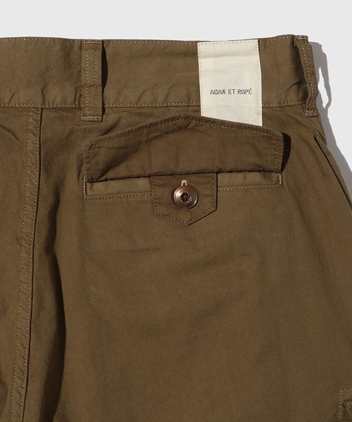 ADAM ET ROPE'（アダムエロペ）の「ヴィンテージライク M47 カーゴパンツ（カーゴパンツ・メンズ・ブラック/オリーブ/オフホワイト・L/M）」の10枚目の写真