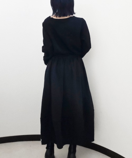 CRYSTAL BALL（クリスタルボール）の「裏起毛スカート（スカート・レディース・ブラック/グリーン・FREE）」の7枚目の写真