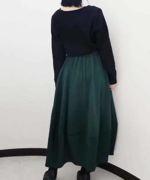 CRYSTAL BALL（クリスタルボール）の「裏起毛スカート（スカート・レディース・ブラック/グリーン・FREE）」の17枚目の写真