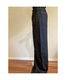 【Blss】【Bling　Leads】フロント刺繍カーブデニムパンツ