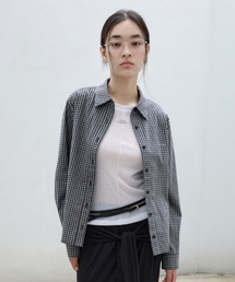 CLASSIC CHECK SHIRT BLACK